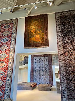 Rug showroom display