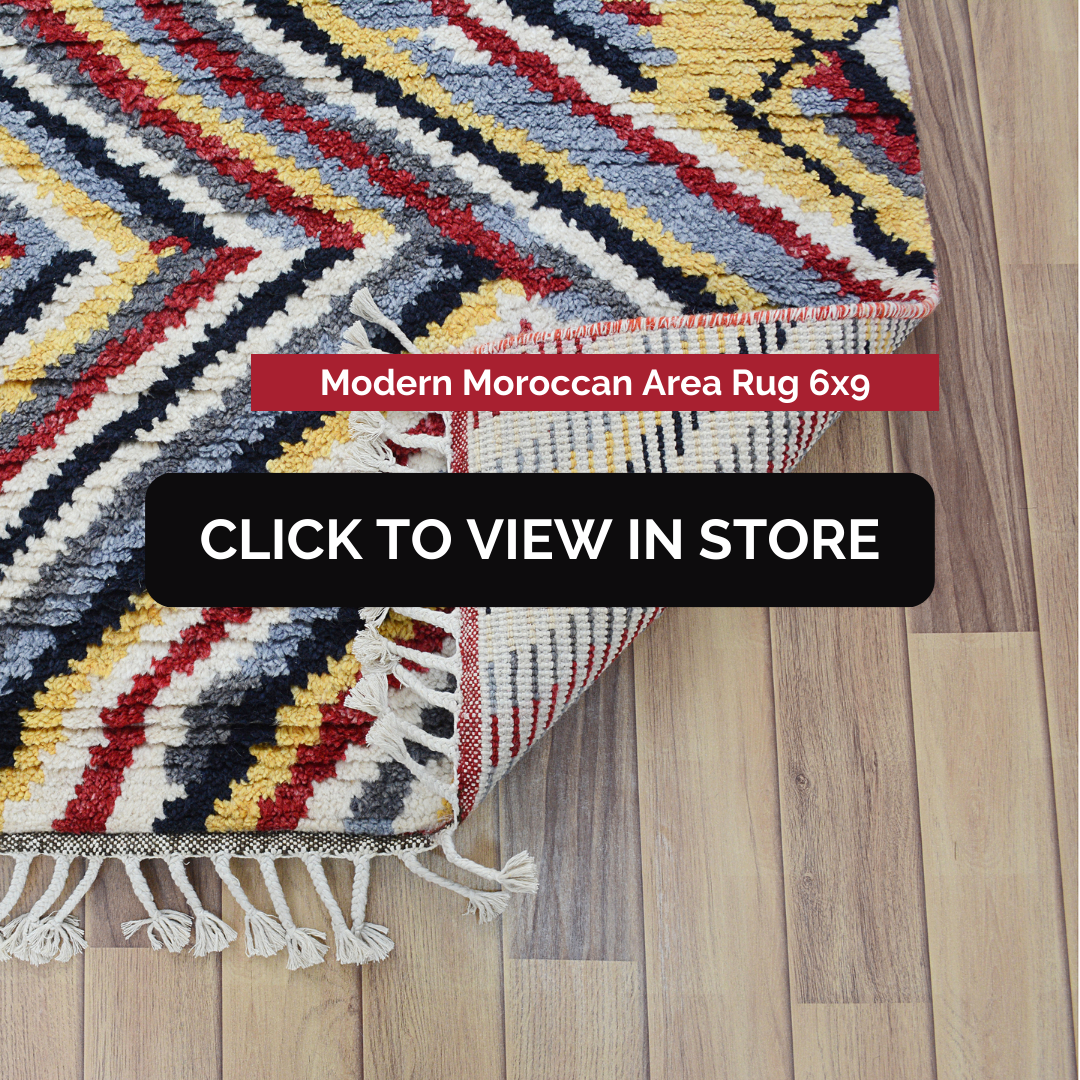 Modern Moroccan area rug
