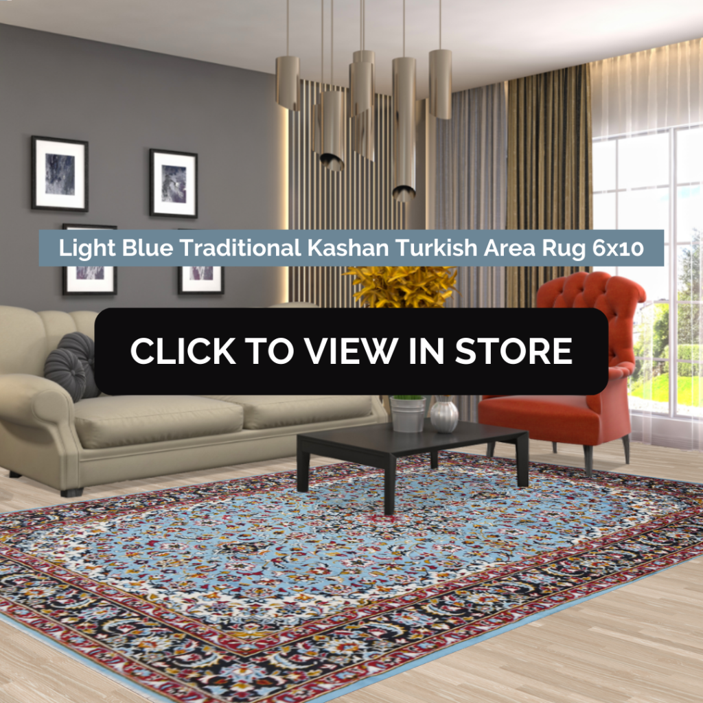Light Blue Turkish Rug